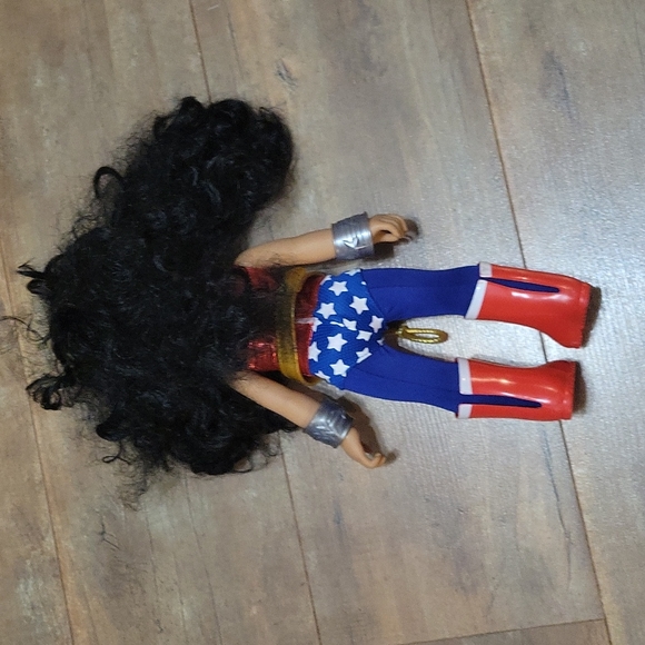 DC super hero Wonder Woman doll 15" tall toddler figure baby doll. - Picture 3 of 4
